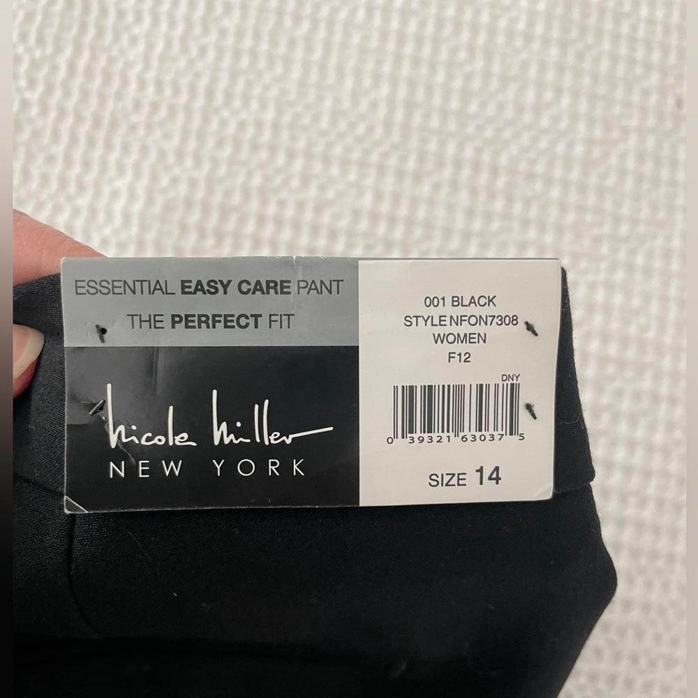 Nicole Miller Essential Easy Care Pant - Black - Picture 4 of 4